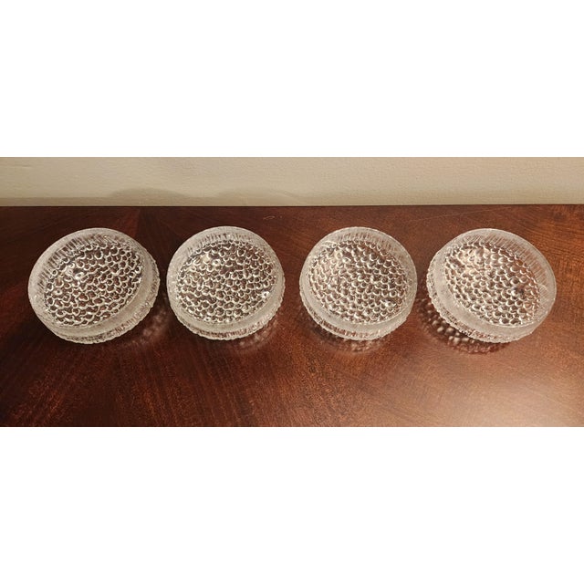 Lovely set of 4 Vintage Iittala Ultima Thule 3 Toed Round Dessert Fruit Bowls These are in excellent pre-owned condition...