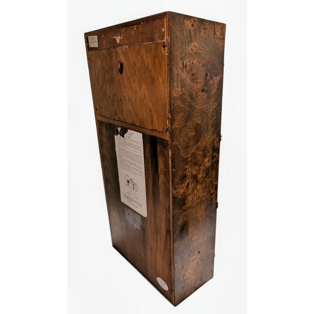 Mid-Century Modern 1970s Howard Miller / Milo Baughman Chiming Wall Clock For Sale - Image 3 of 13