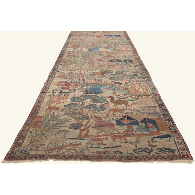 Late 19th Century Persian Khorassan Rug, 03'03 X 24'00 For Sale - Image 4 of 10