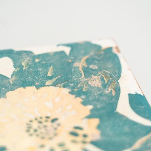 Spanish Decorative Ceramic Tile of Casa Vicens by Antoni Gaudí For Sale - Image 9 of 11