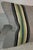 Mexican Serape wool pillow with unusual green and brown color pallets. We chose a soft green backing to compliment this...