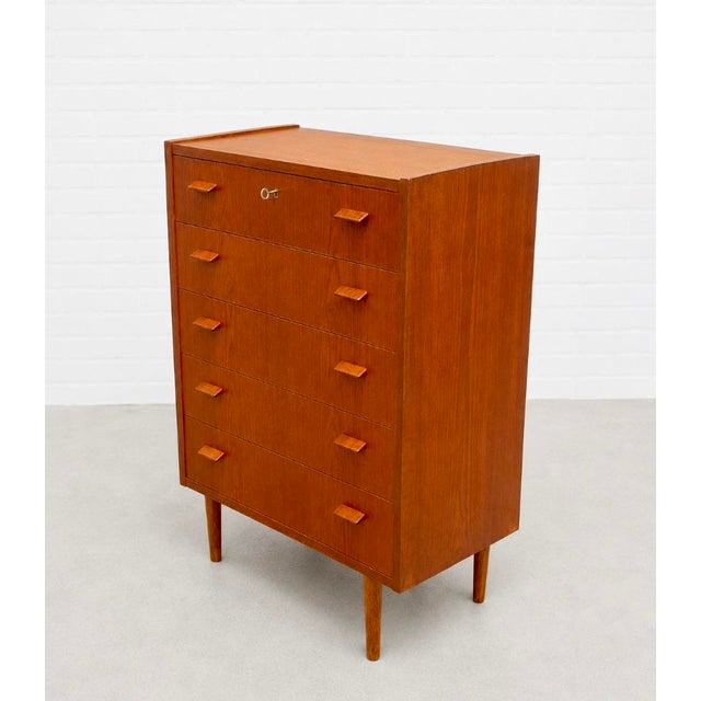 Mid Century Modern Danish Teak Highboy / Dresser by Poul Volther, C. 1960s For Sale - Image 14 of 16