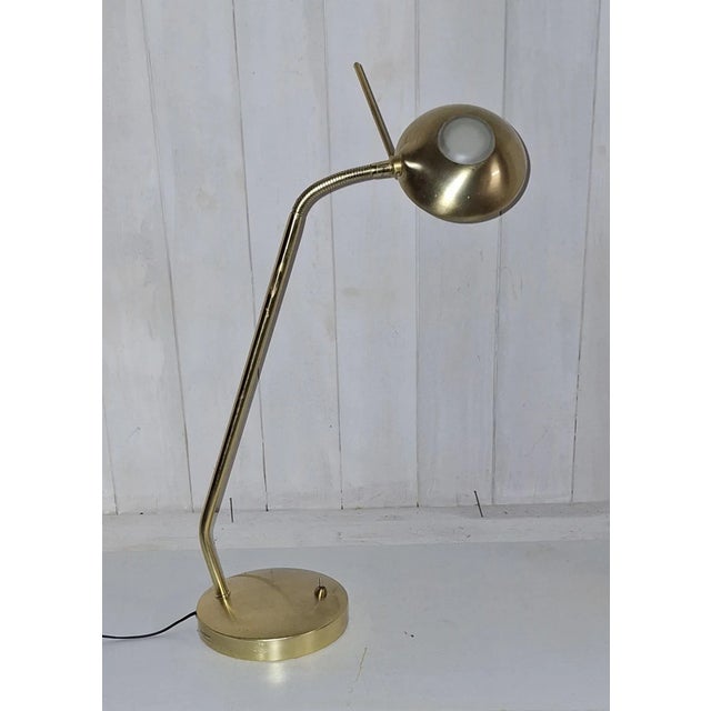 Vintage Adjustable Desk Lamp with Brass-Colored Metal Frame from Paul Neuhaus, 2010s For Sale - Image 6 of 9