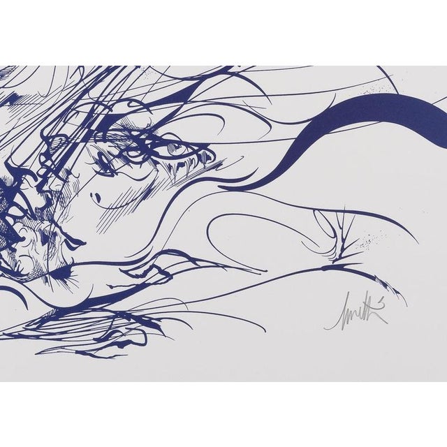 Raymond Moretti, Rimbaud's Illuminations in Purple, Screen Print For Sale - Image 4 of 5