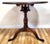 Antique English 19th C Mahogany Queen Anne Round Birdcage Tilt & Turn Top Table For Sale - Image 10 of 18