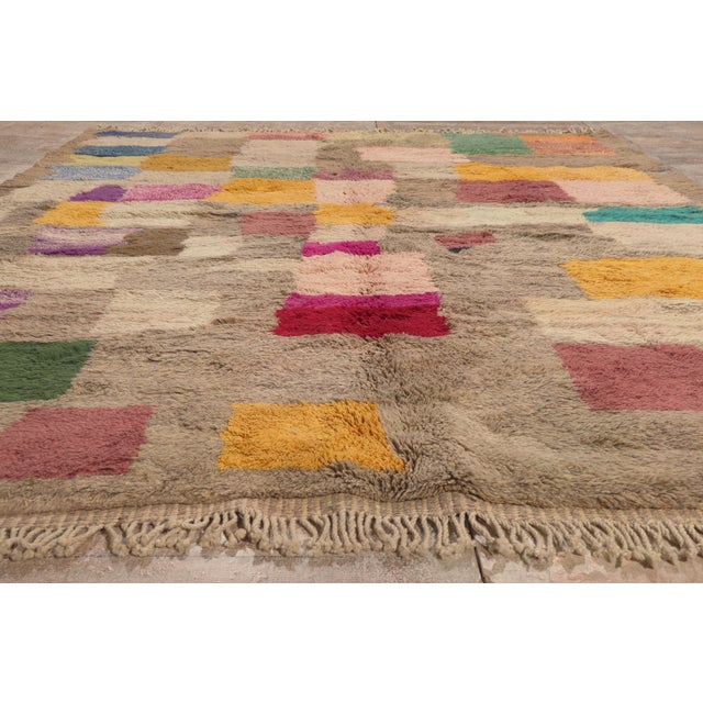 Contemporary Beni Mrirt Moroccan Rug, 09'03 X 11'07 For Sale - Image 9 of 10