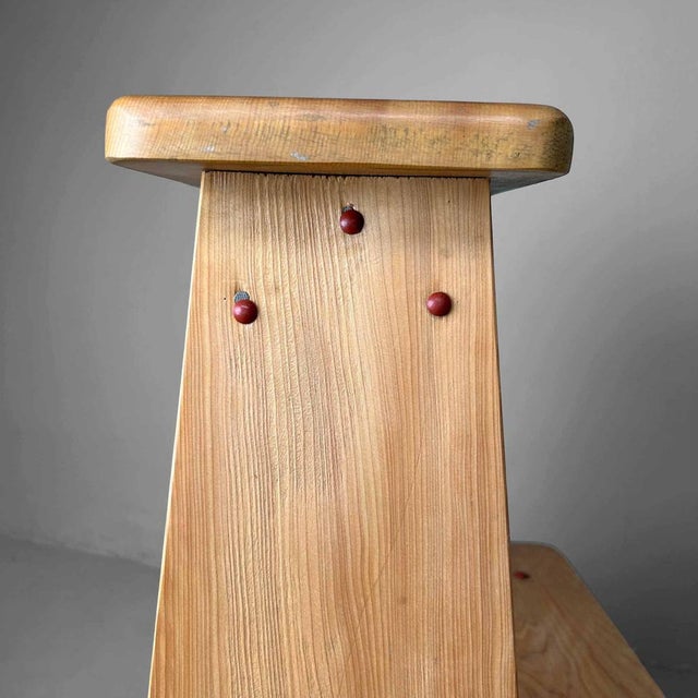 Mid-Century Modern Wooden Fumidai Stepping Stool, Japan, 1970s For Sale - Image 3 of 15