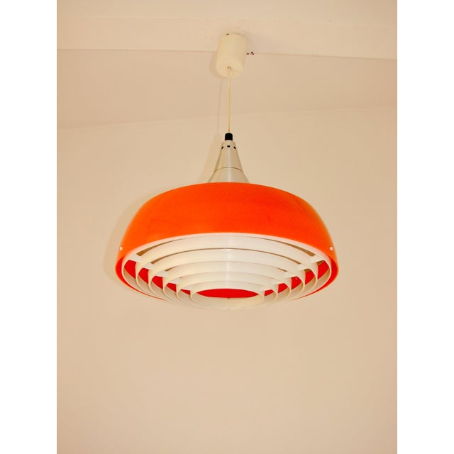 Vintage Pendant Light in Aluminum, 1970s For Sale - Image 6 of 10