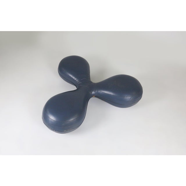 Leather Pouf by Lowie Vermeersch for Durlet, Belgium, 1999 For Sale - Image 16 of 16