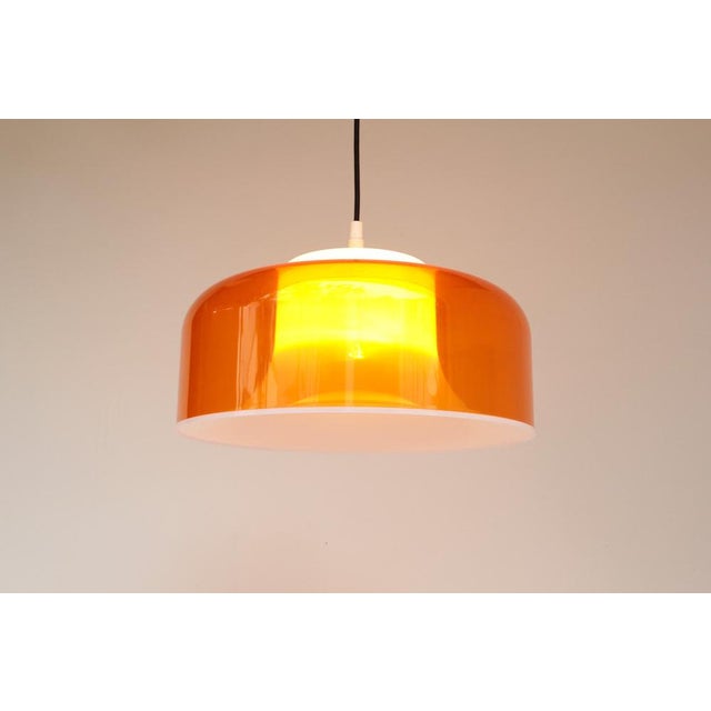1960s Space Age Orange Pendant Lamp, 1960s For Sale - Image 5 of 11