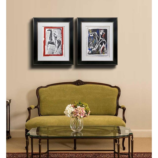 Marino Marini Limited Edition Lithographs. 2pc Set. Size : 26 x 31 cm. Sur les presses de Thormann & Goetsch, Germany...