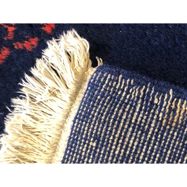 20th Century Blue, Red & White Psychedelic Rug by Zeki Muren, 1970s For Sale - Image 10 of 15