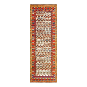 Mid 19th Century Persian Kurdish Carpet ( 3'6" x 10'6" - 107 x 320 )