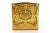 Gold Shell-Shaped Toiletry Box with Enamelled and Chiseled Reliefs, Monogram Plaque Hinged Lid and Mirror For Sale - Image 9 of 13