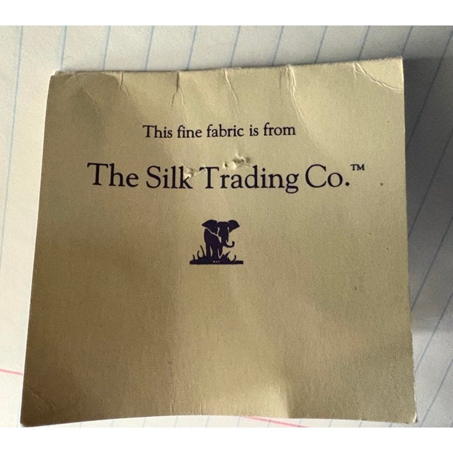 Chinoiserie The Silk Trading Co. Tasseled Chinoiserie Silk Pillows/a Pair. For Sale - Image 3 of 11