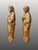 Saint Peter and Saint Paul, gilded stucco wood sculpture, 17th century. Italian work from the late 17th century....