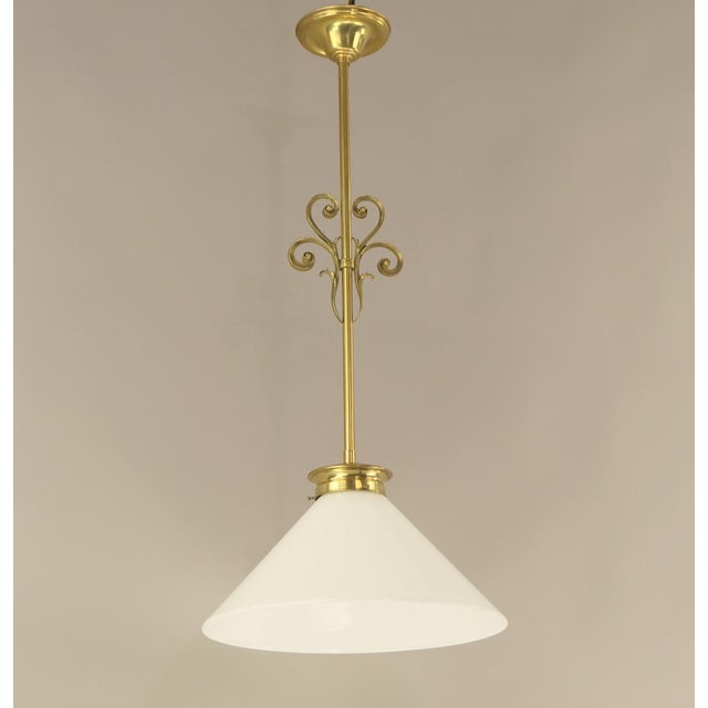 Metal Viennese Hanging Lamp, 1920s For Sale - Image 7 of 7