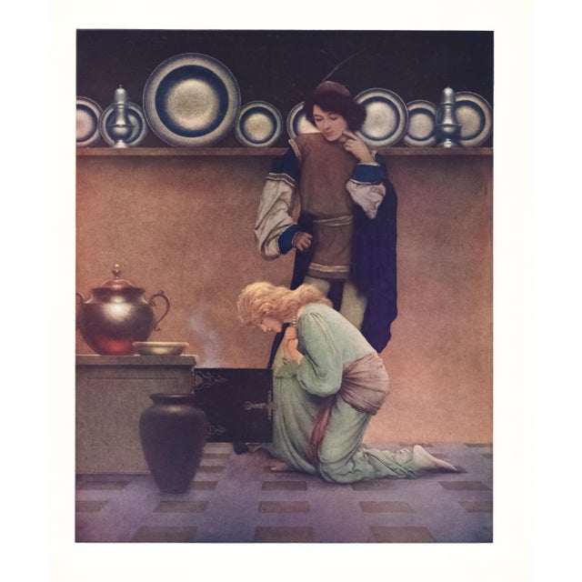 Original lithograph (offset) by Maxfield Parrish from "Knave of Hearts" published in 1925 by Charles Scribner's Sons. This...
