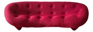 Ligne Roset Ploum Sofa by Ronan & Erwan Bouroullec – Rare Designer Statement Red