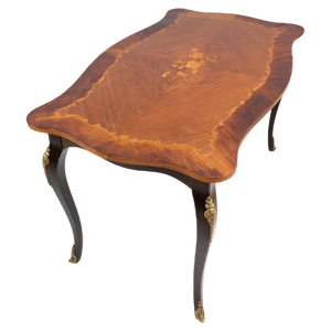 Rococo Rosewood Marquetry Coffee Table, 1930s