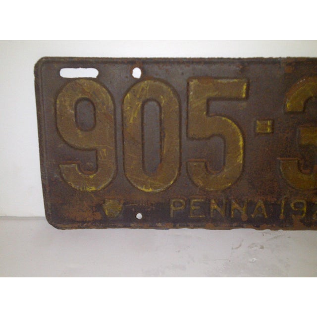 Vintage Automobile License Plate Pennsylvania 1923 Chairish
