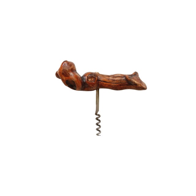 Wood 1940's French Laurent Siret Grapewood Corkscrew For Sale - Image 7 of 9