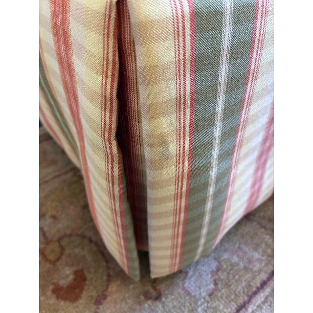 1990s 1990s Rolling Plaid Ottoman by Jessica Charles For Sale - Image 5 of 6