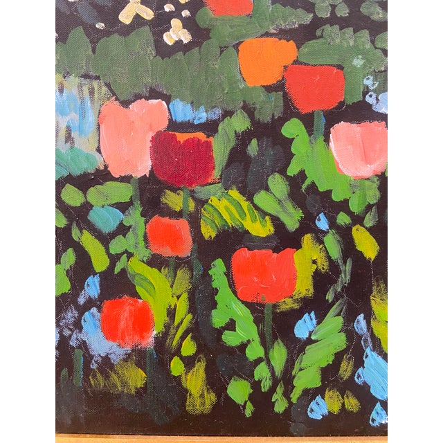 1997 Milo Winters Jr. Vibrant Impressionist Garden Landscape Oil Painting - Framed For Sale - Image 9 of 14