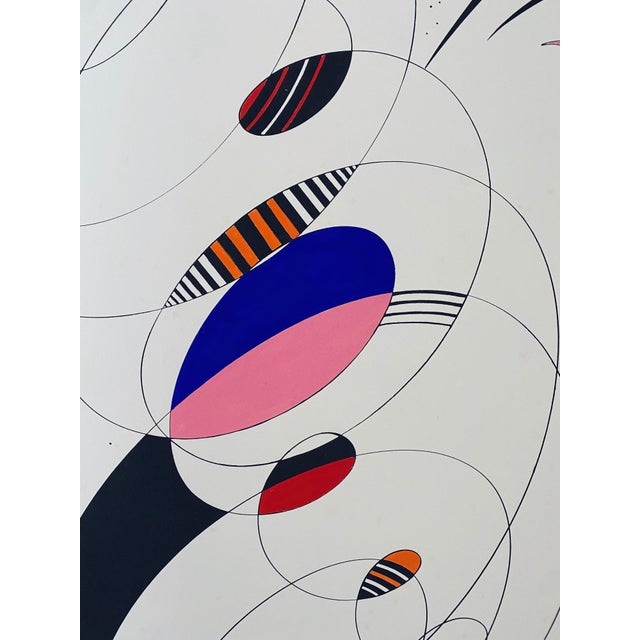 Abstract Renzo Eusebi, Italian Artist Abstract Lithograph For Sale - Image 3 of 9