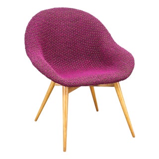 Shell Lounge Chair by Miroslav Navratil, Former Czechoslovakia, 1960s For Sale