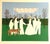 Mark Sabin "Secret Ceremony" Numbered Folk Art Style Figurative Print For Sale