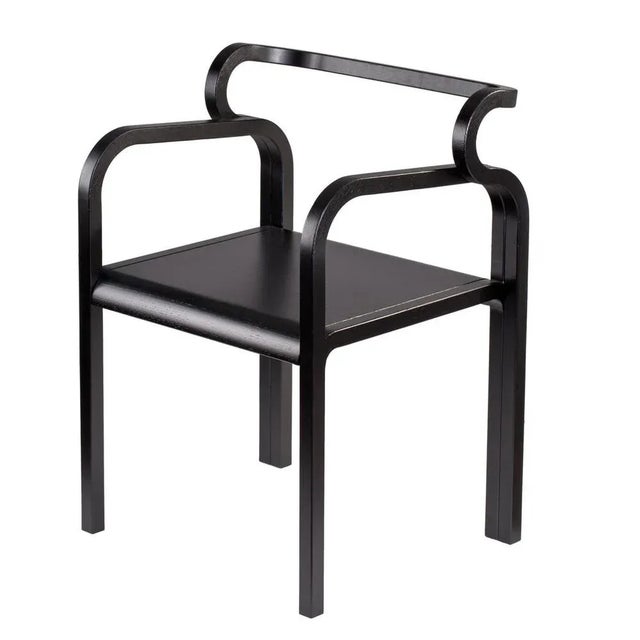 Odette Black Oak Chair by Fred and Juul For Sale - Image 9 of 9