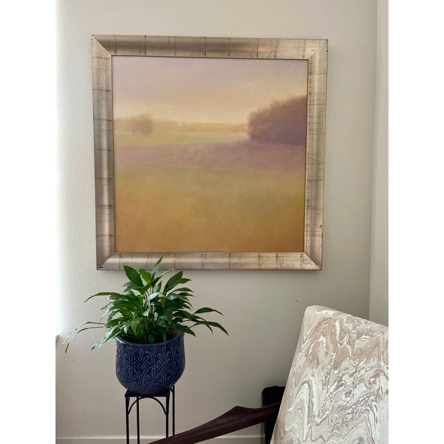 2000 - 2009 Summer Dawn by Stephen Bach Oil on Canvas Original For Sale - Image 5 of 5