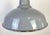 British Industrial Grey Enamel Factory Pendant Lamp, 1960s For Sale - Image 4 of 17
