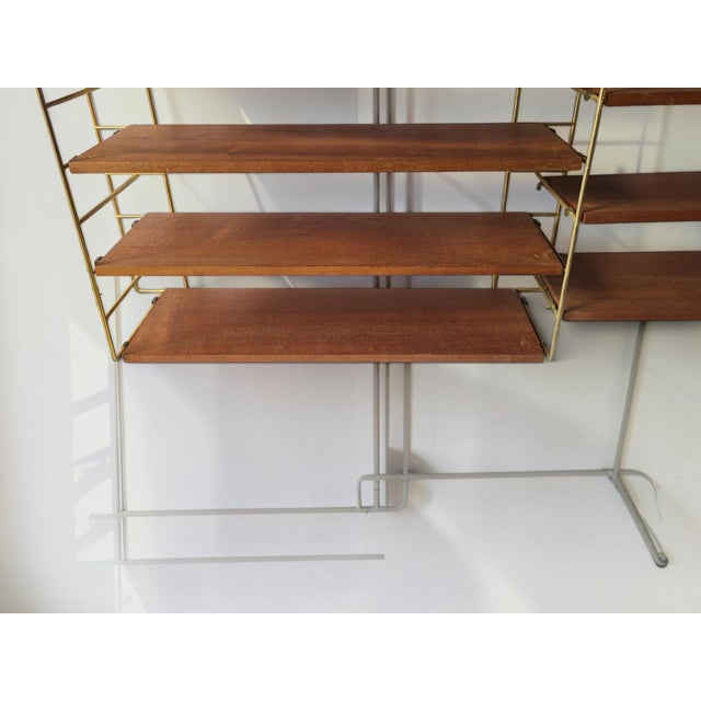 Wood Scandinavian Modular Shelving Unit, 1960s For Sale - Image 7 of 12