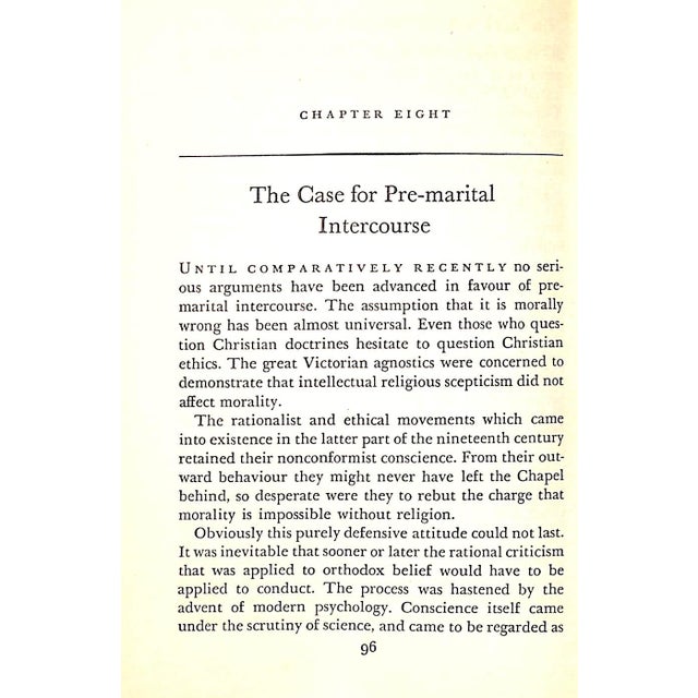 "Is Chastity Outmoded?" 1960 Chesser, Eustace For Sale In New York - Image 6 of 6