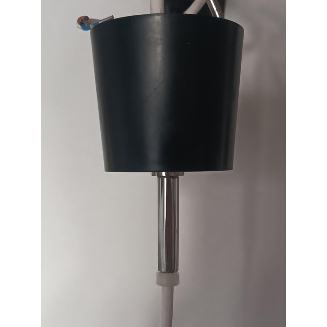 Metal Vintage Murano Glass Globe Pendant Lamp from Mazzega, Italy, 1970s For Sale - Image 7 of 8