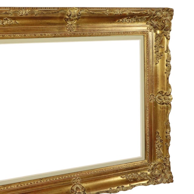 Gold Baroque Style Frame in Classic Gold, 1920s For Sale - Image 8 of 18