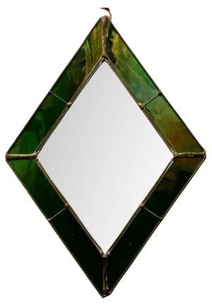 French Handmade Stained Glass Window Panel, 1960