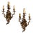 Vintage Bronze 4-Light Wall Sconces, Set of 2 For Sale