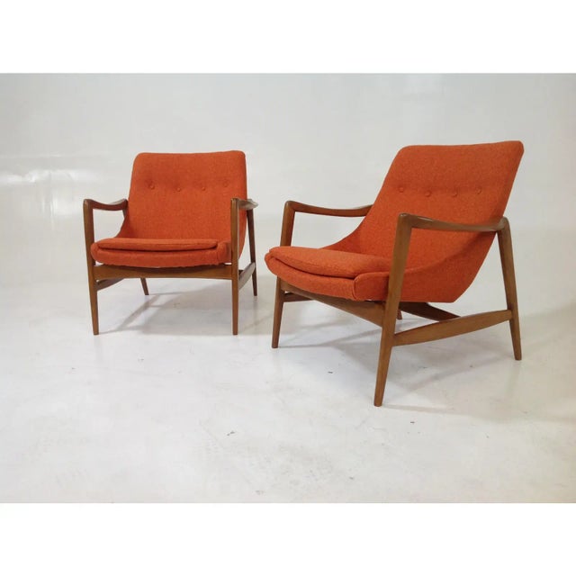 Mid Century Modern Lounge Chairs - a Pair For Sale In San Diego - Image 6 of 7