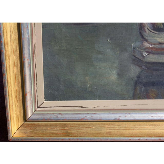 Mid 20th Century Floral Still Life Oil Painting, Framed For Sale - Image 4 of 5