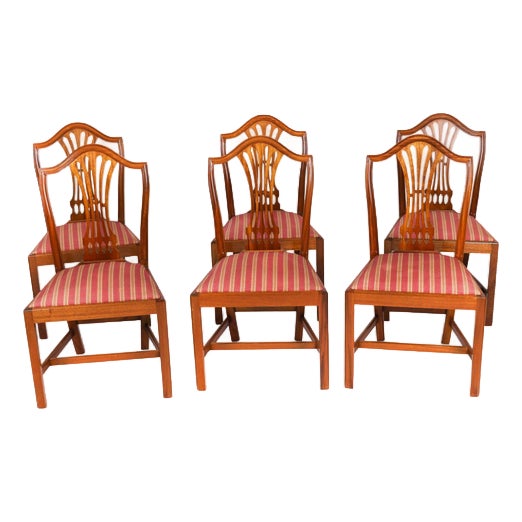 Mahogany Dining Chairs attributed to William Tillman, 1980s, Set of 6 For Sale