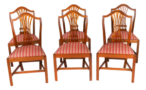 Mahogany Dining Chairs attributed to William Tillman, 1980s, Set of 6