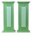 Early 20th Century Pair of French Narrow Painted Paneled Pedestals For Sale
