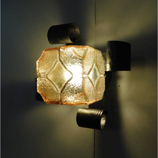 20th Century Brutalist Murano Sconce For Sale - Image 6 of 9
