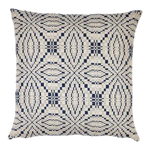 Schumacher Francestown Coverlet 20" Pillow in Navy