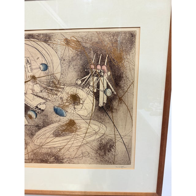 Roberto Matta "Look at the Heart of the World" Circa 1965 Etching 2/50 For Sale - Image 9 of 10