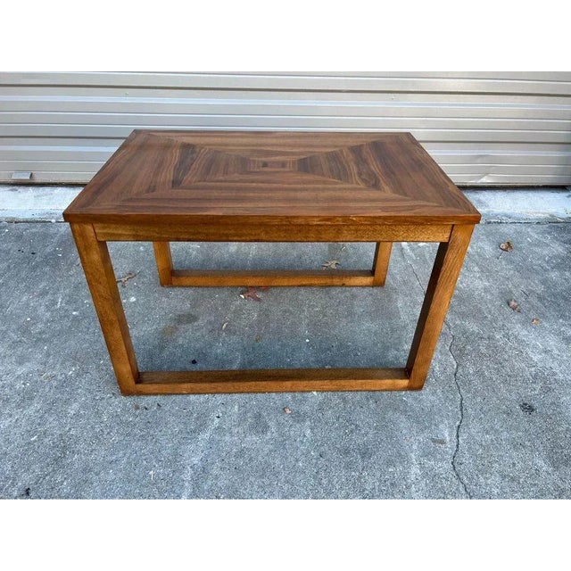 Mid-Century Modern Mid 20th Century Teak Walnut Side Table For Sale - Image 3 of 8
