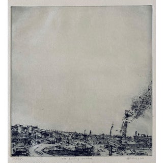 Robert A. Birmelin, The Burning Tower, American Modernist Abstract Etching For Sale